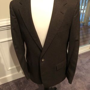 Brown flannel sports coat